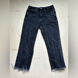 Topshop straight black moto jeans size 28 petite​